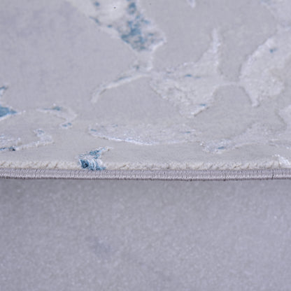 L.Grey/Blue Modern Carpet