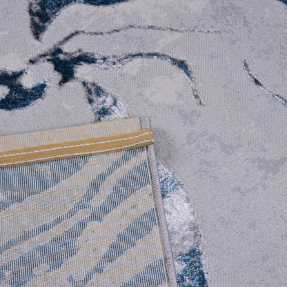 L.Grey/Blue Modern Carpet