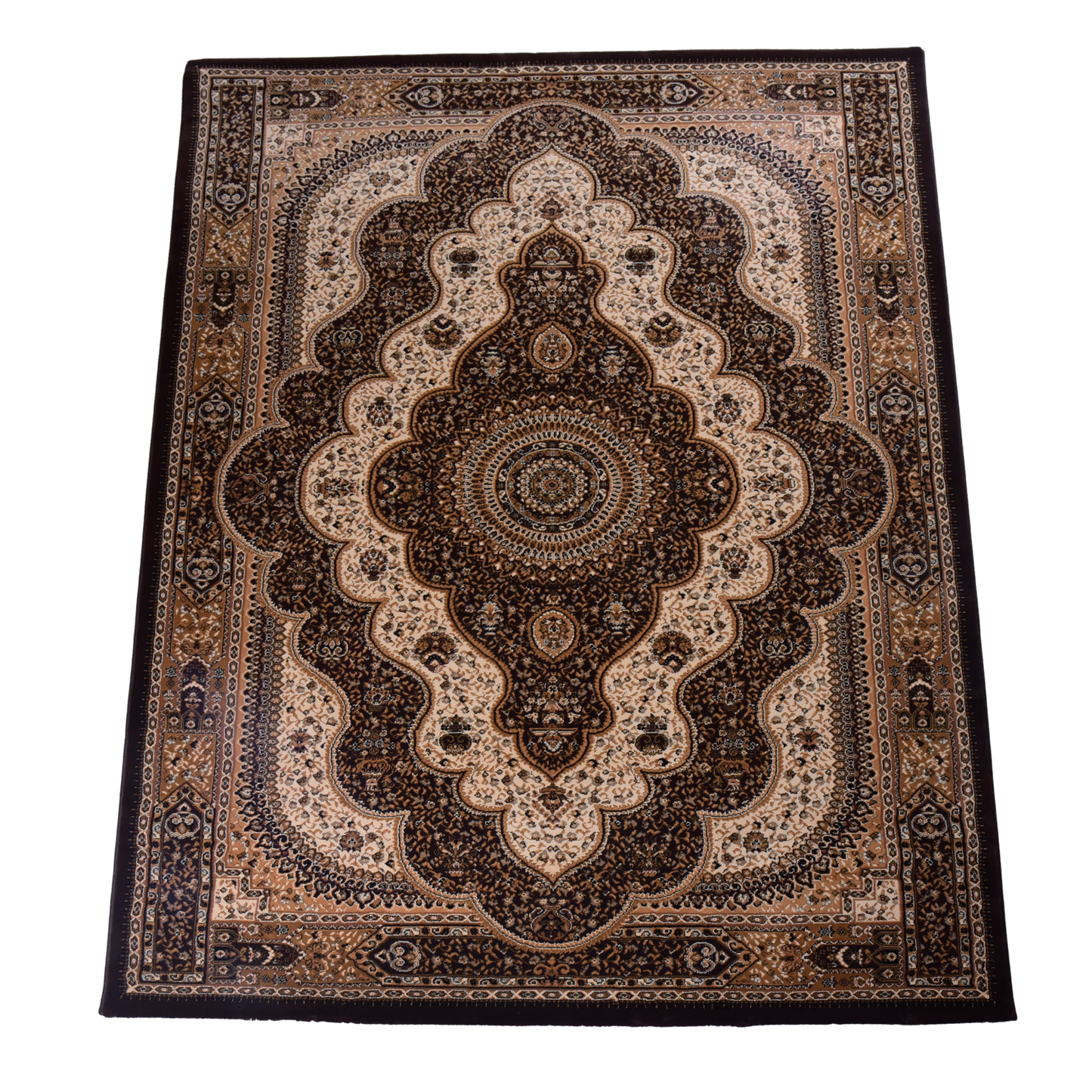 Brown/Brown Traditional Carpet