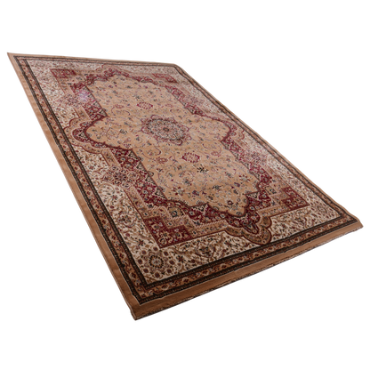Beige/Cream Traditional Carpet