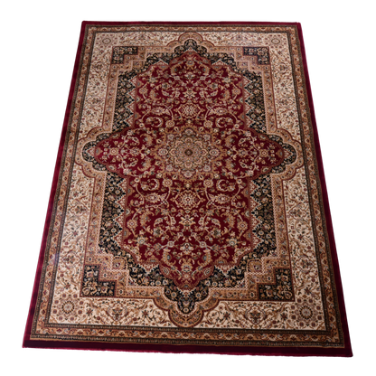 Red/Cream Traditional Carpet