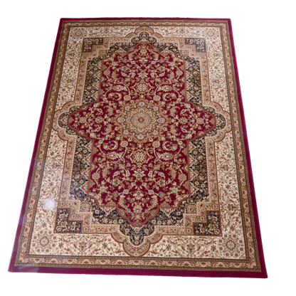 Red/Cream Traditional Carpet