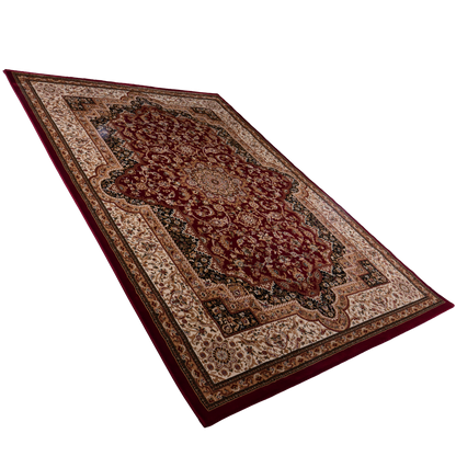Red/Cream Traditional Carpet