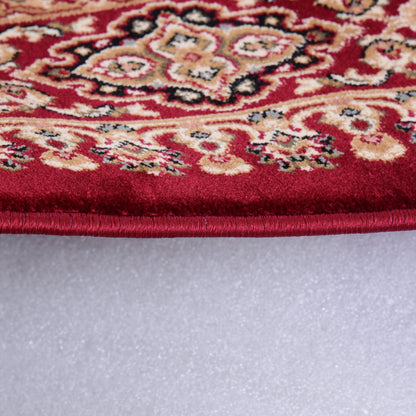 Beige/Red Traditional Carpet