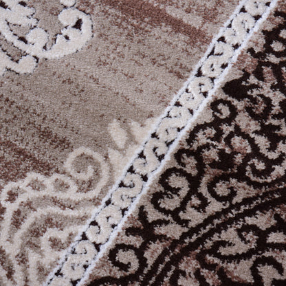 L.Brown/D.Beige Modern Carpet