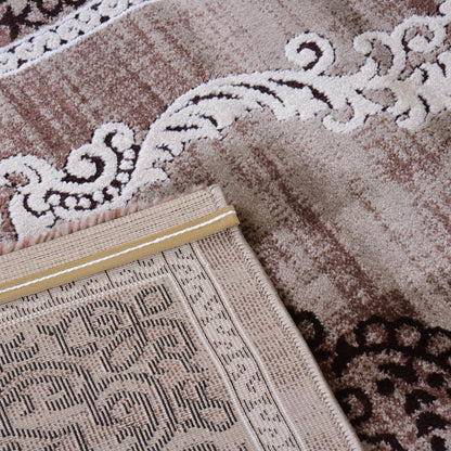 L.Brown/D.Beige Modern Carpet