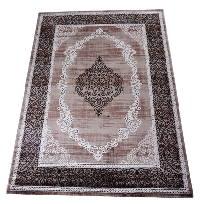 L.Brown/D.Beige Modern Carpet