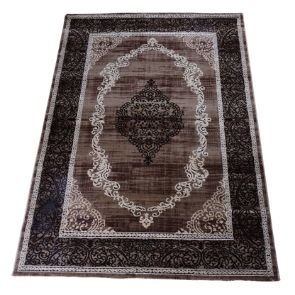 L.Brown/D.Beige Modern Carpet