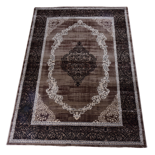 L.Brown/D.Beige Modern Carpet