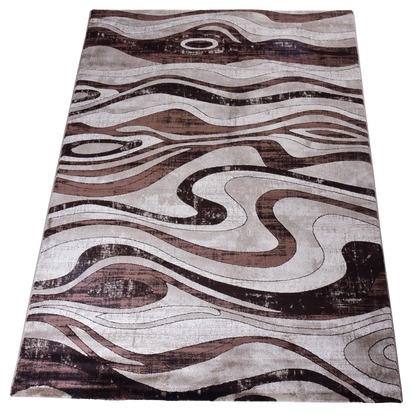 D.Beige/D.Beige Modern Carpet