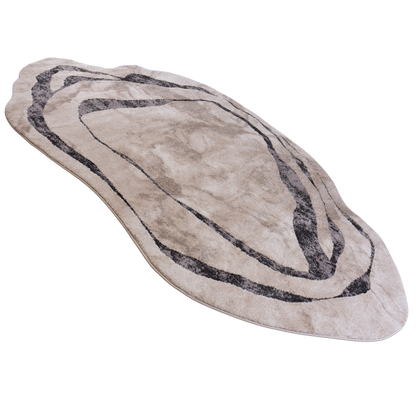 Kemik/Cream Shaped Carpet