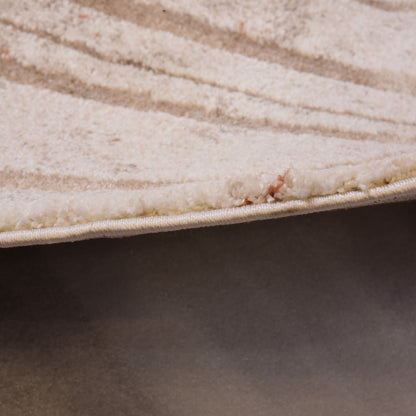 Orange/Cream Shaped Carpet