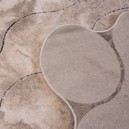 Kemik/Cream Shaped Carpet