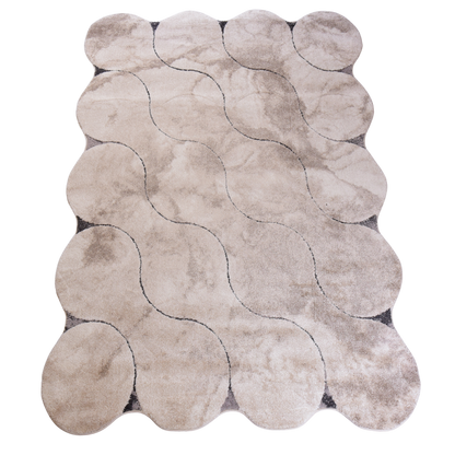 Kemik/Cream Shaped Carpet