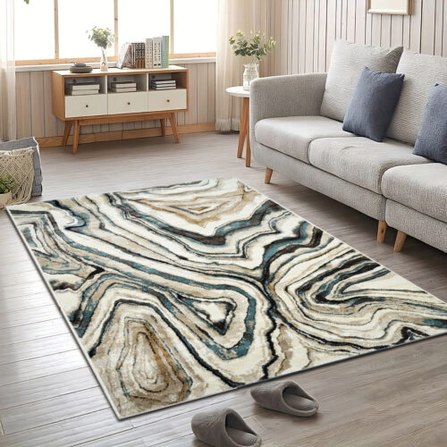 multicolour modern carpet