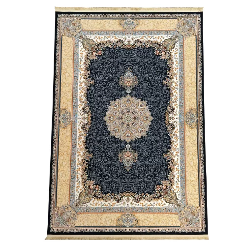 Luxury Persian Navy Blue Carpet – Comfort & Beauty - Image 2