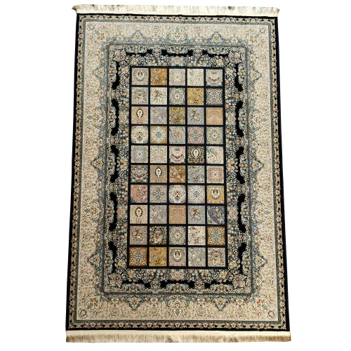 Luxury Persian Navy Blue Carpet – Comfort & Beauty - Image 2