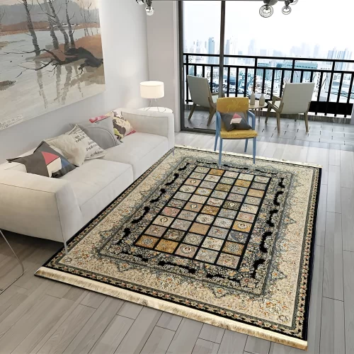Luxury Persian Navy Blue Carpet – Comfort & Beauty
