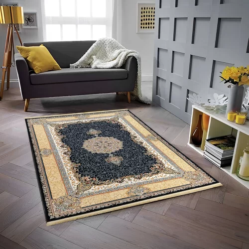 Luxury Persian Navy Blue Carpet – Comfort & Beauty
