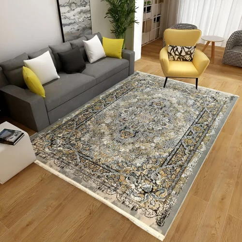 Luxury Persian Silver Carpet – Comfort & Beauty