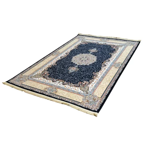 Luxury Persian Navy Blue Carpet – Comfort & Beauty - Image 3
