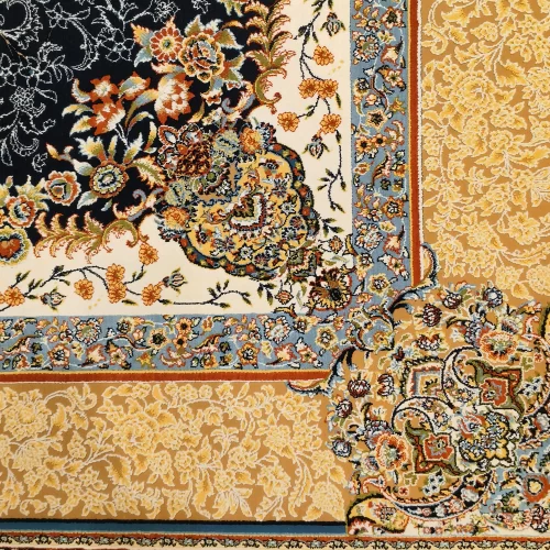 Luxury Persian Navy Blue Carpet – Comfort & Beauty - Image 4