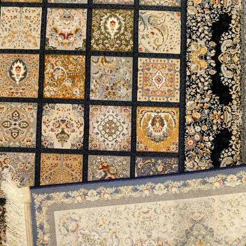 Luxury Persian Navy Blue Carpet – Comfort & Beauty - Image 5